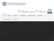 Tablet Screenshot of kadakiainternational.com